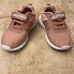 Girls Pink & Shimmery Nautica Gym Shoes